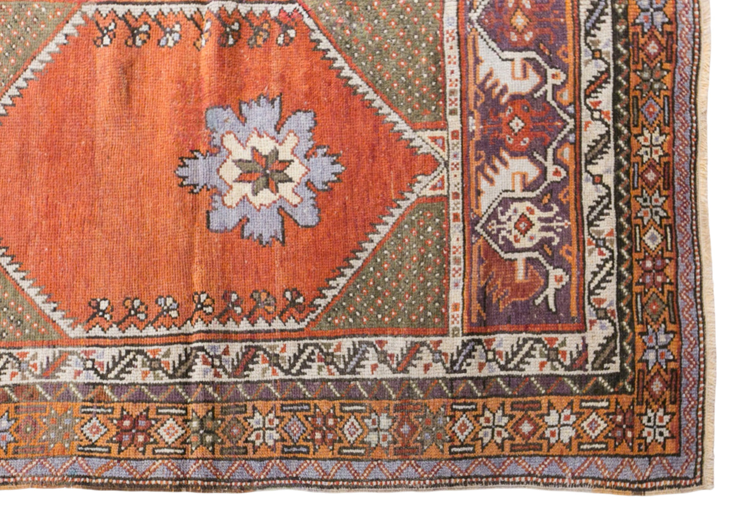 Vintage Kırşehir Rug, 95 × 150 cm / 3.1 x 4.9 ft Handmade Wool Rug