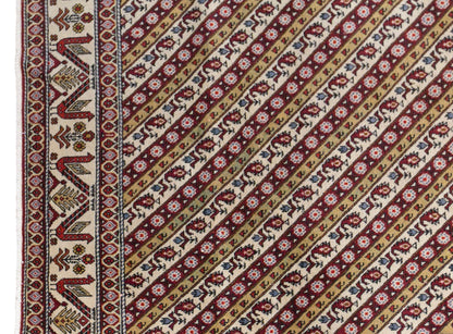 Vintage Sivas Shal Design Rug, 130 × 175 cm / 4.3 x 5.7 ft Handmade Wool Rug