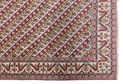 Vintage Sivas Shal Design Rug, 130 × 175 cm / 4.3 x 5.7 ft Handmade Wool Rug