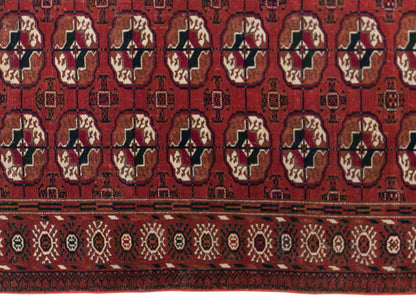 Vintage Turkmen Rug, 95 × 135 cm / 3.1 x 4.4 ft Handmade Wool Rug