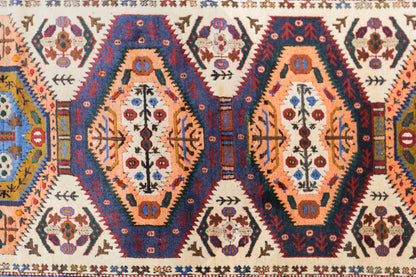 Vintage Caucasian Derbent Rug, 130 × 210 cm / 4.3 x 6.9 ft Handmade Wool Rug