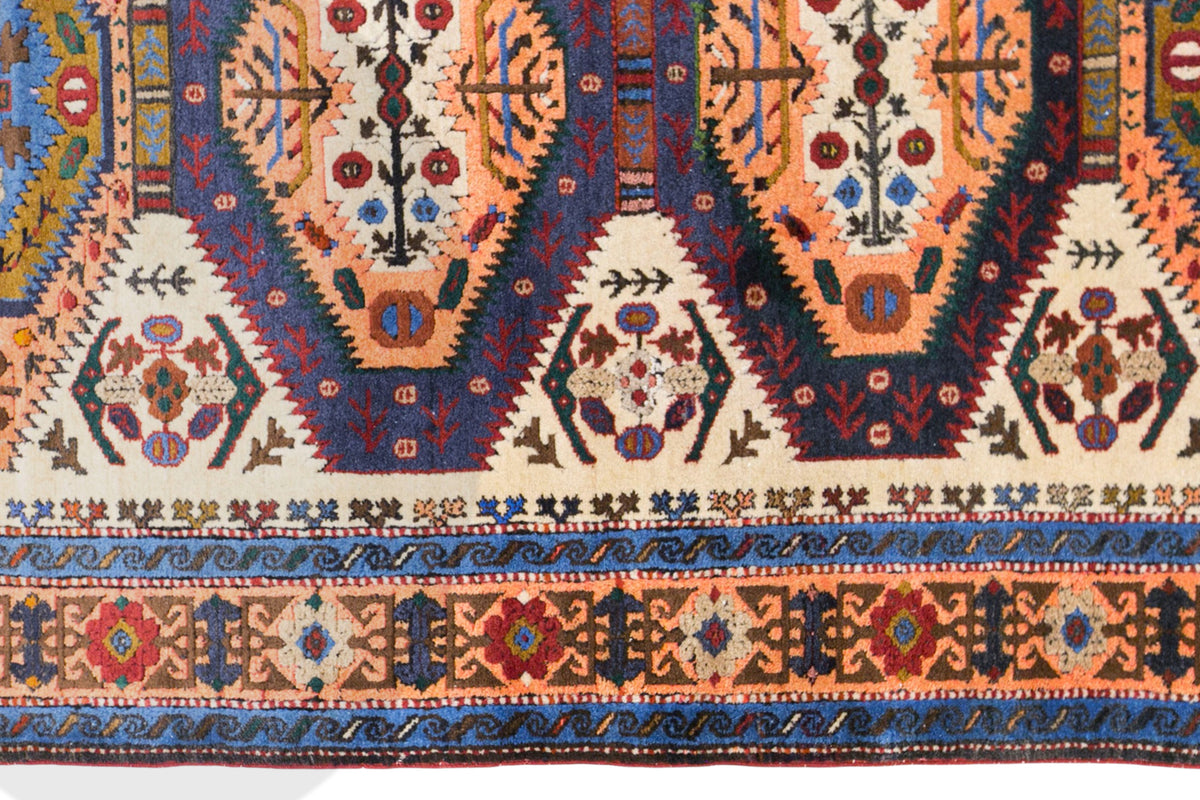 Vintage Caucasian Derbent Rug, 130 × 210 cm / 4.3 x 6.9 ft Handmade Wool Rug
