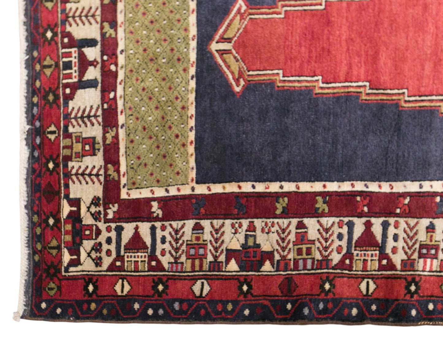 Vintage Konya Karapinar Rug, 140 × 245 cm / 4.6 x 8 ft Handmade Wool Rug