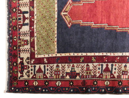 Vintage Konya Karapinar Rug, 140 × 245 cm / 4.6 x 8 ft Handmade Wool Rug