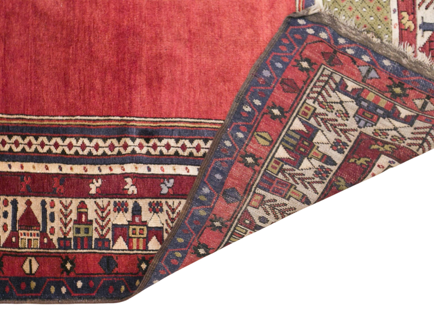 Vintage Konya Karapinar Rug, 140 × 245 cm / 4.6 x 8 ft Handmade Wool Rug