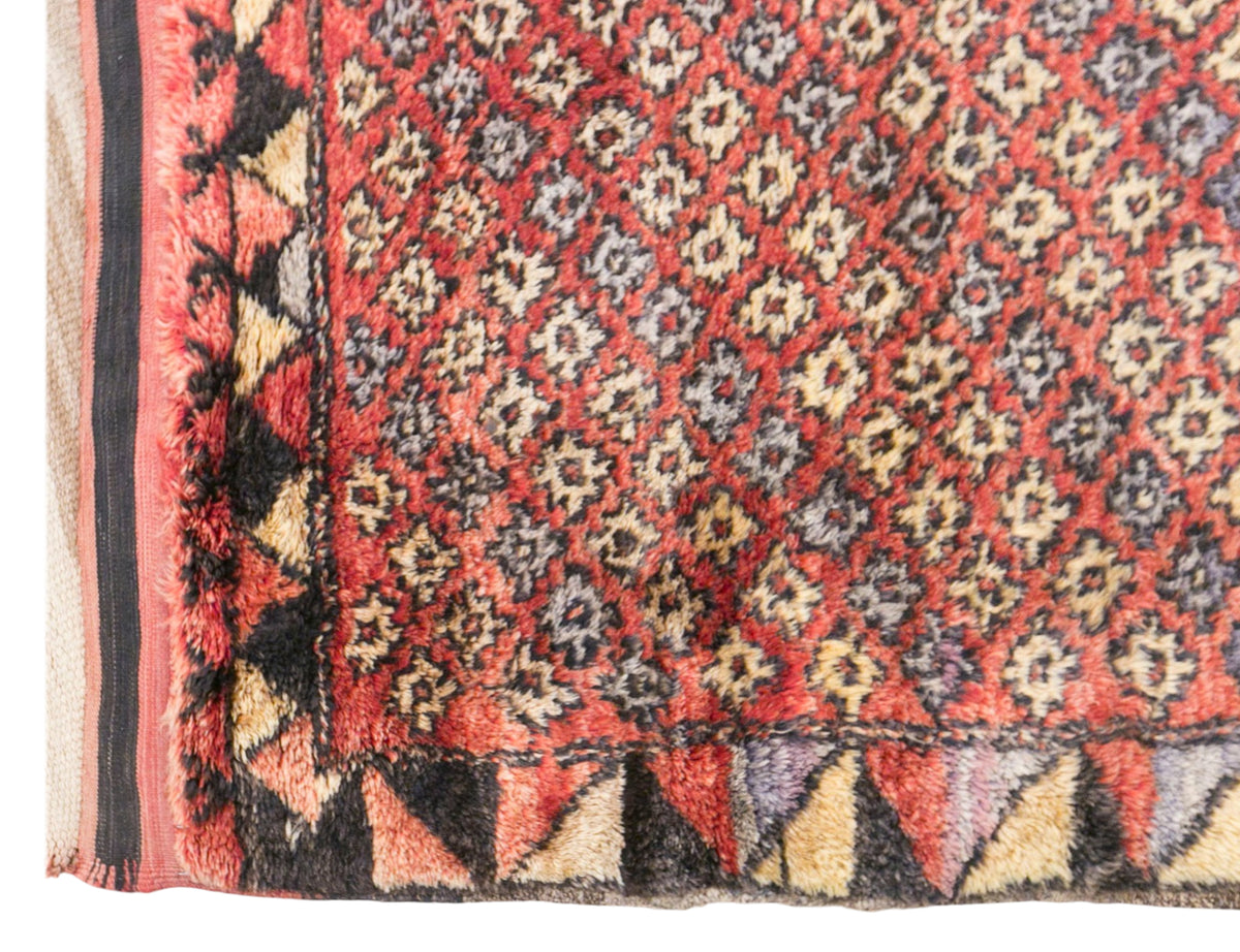 Vintage Konya Derbent Rug, 110 × 185 cm / 3.6 x 6.1 ft Handmade Wool Rug