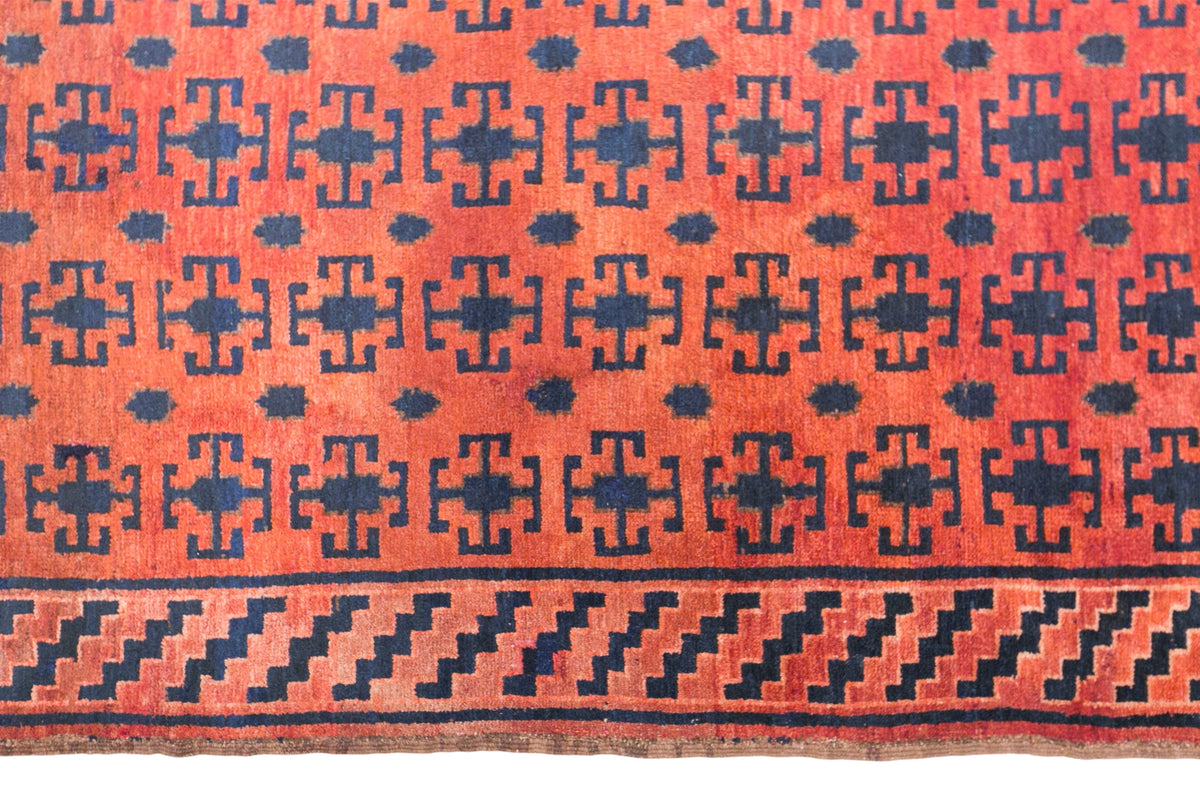 Vintage Kyrgyz Rug, 125 × 285 cm / 4.1 x 9.4 ft Handmade Wool Rug