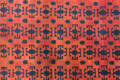 Vintage Kyrgyz Rug, 125 × 285 cm / 4.1 x 9.4 ft Handmade Wool Rug