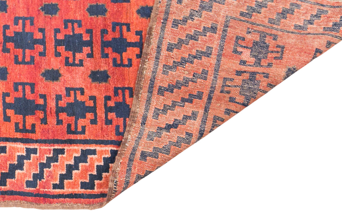 Vintage Kyrgyz Rug, 125 × 285 cm / 4.1 x 9.4 ft Handmade Wool Rug