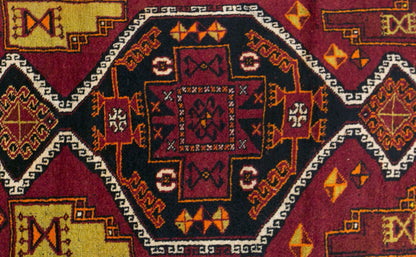 Vintage Malatya Adiyaman Kurdish Rug, 105 × 245 cm / 3.4 x 8 ft Handmade Wool Rug
