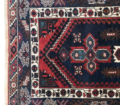 Vintage Dosemealti Nomadic Rug, 132 × 200 cm / 4.3 x 6.6 ft Handmade Wool Rug