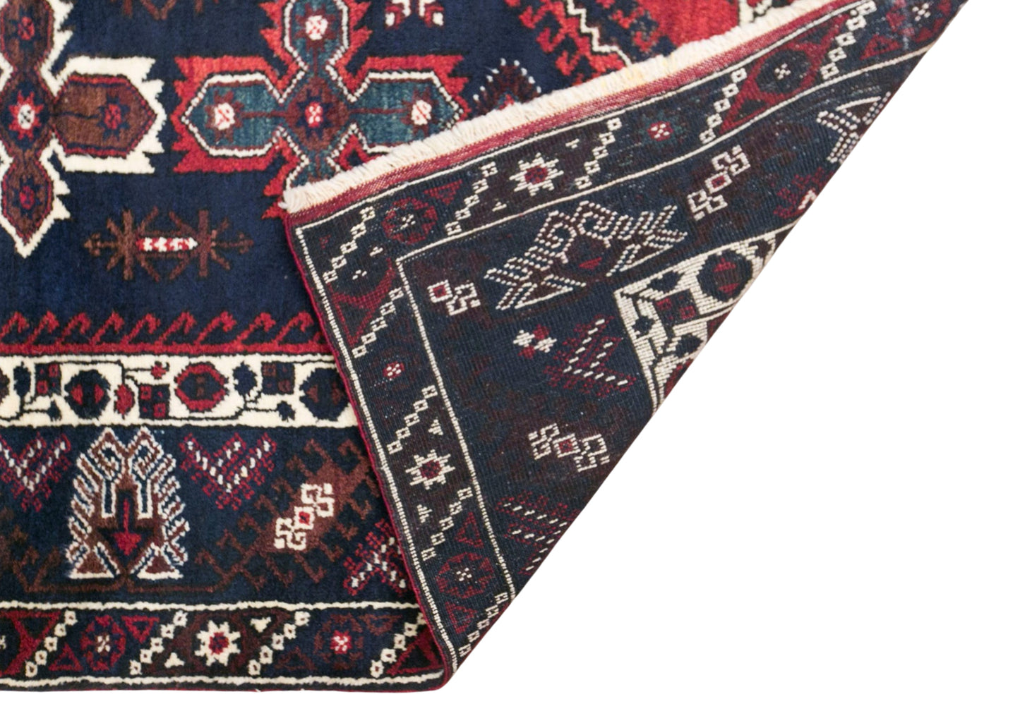 Vintage Dosemealti Nomadic Rug, 132 × 200 cm / 4.3 x 6.6 ft Handmade Wool Rug