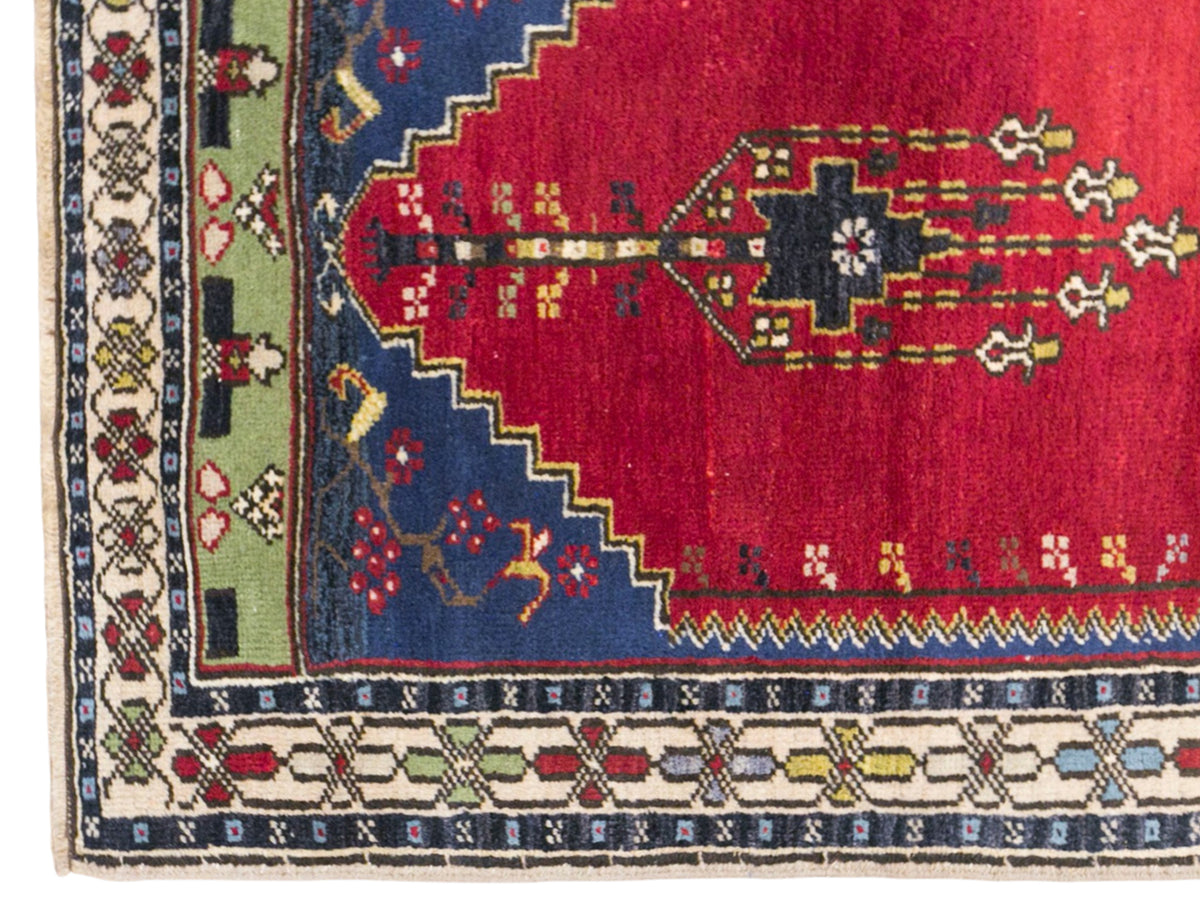 Vintage Konya Rug, 95 × 155 cm / 3.1 x 5.1 ft Handmade Wool Rug