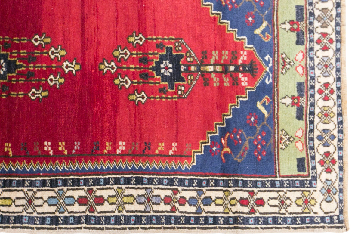Vintage Konya Rug, 95 × 155 cm / 3.1 x 5.1 ft Handmade Wool Rug