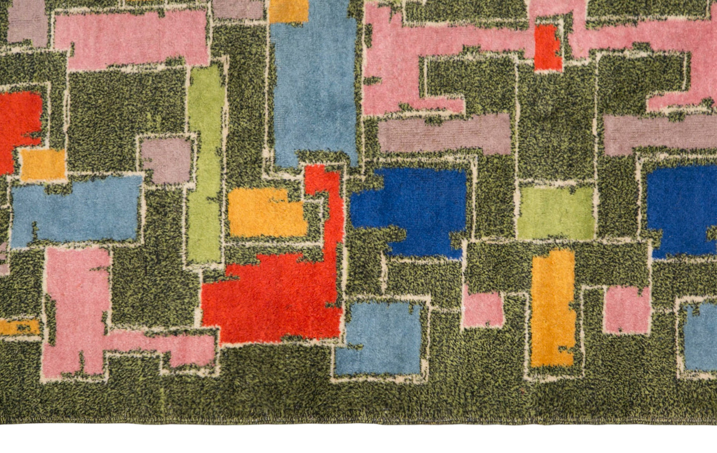 Modern Turkish Area Rug, 6.7x9.8 ft, 205x300 cm