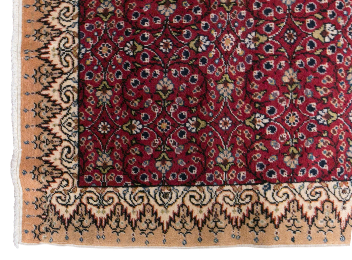 Vintage Kayseri Rug, 102 × 200 cm / 3.3 x 6.6 ft Handmade Wool Cotton Rug