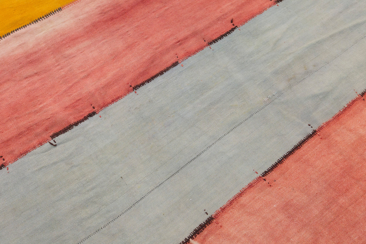 Vintage Konya Cihanbeyli Curtain Kilim Rug, 9.2 x 13 ft, 280 x 405 cm, Handwoven Turkish Wool Kilim