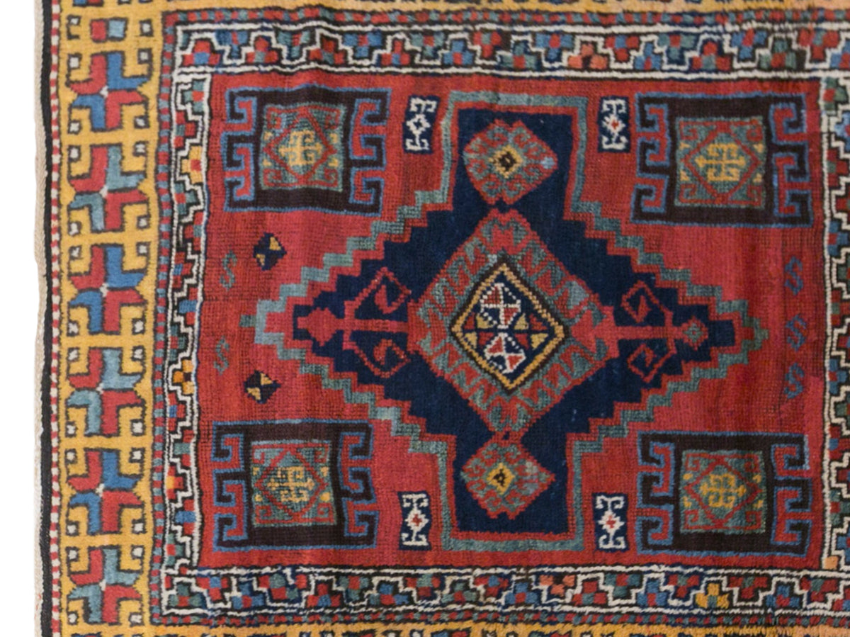 Antique Kurdish Malatya Rug, 102 × 175 cm / 3.3 x 5.7 ft Handmade Wool Rug