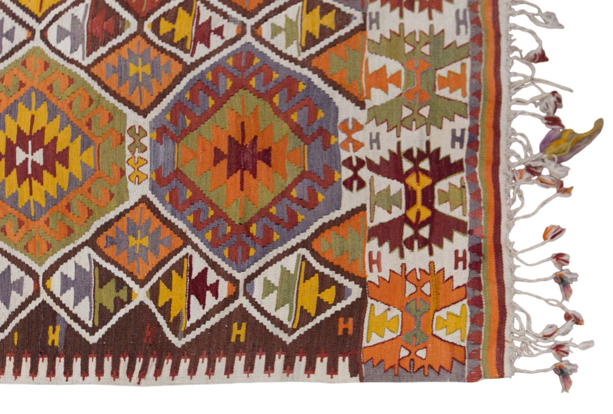 Vintage Pamukkale Kilim, 170 x 370 cm / 5.6 x 12 feet