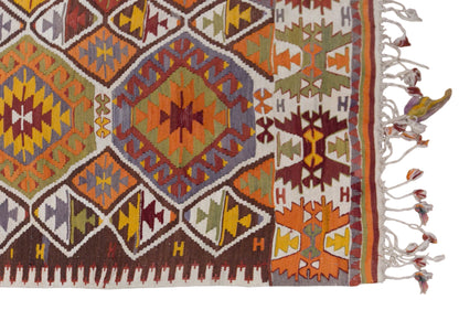 Vintage Pamukkale Kilim, 170 x 370 cm / 5.6 x 12 feet