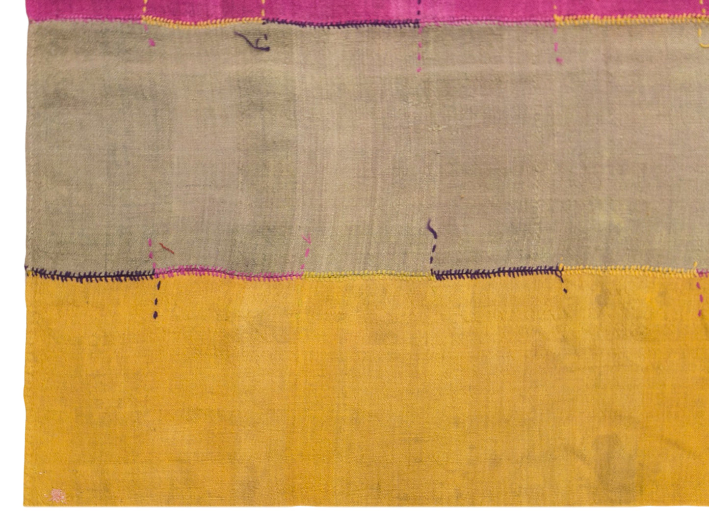 Vintage Konya Cihanbeyli Curtain Kilim Rug, 5.2 x 11 ft, 160 x 345 cm, Handwoven Turkish Wool Kilim