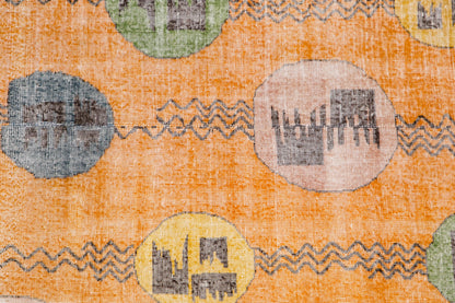 Modern Turkish Area Rug, 6.9x9.8 ft, 210x300 cm