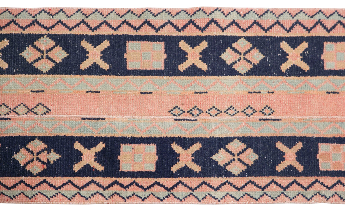 Turkish Runner Rug, 2x11.9 ft, 61x362 cm