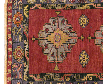 Vintage Konya Sille Rug, 115 × 180 cm / 3.8 x 5.9 ft Handmade Wool Rug