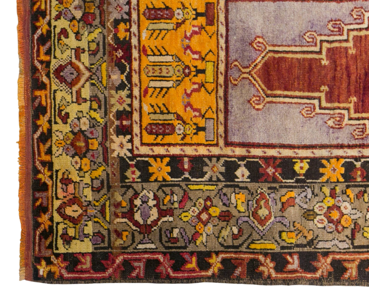Vintage Konya Prayer Rug, 105 × 165 cm / 3.4 x 5.4 ft Handmade Wool Rug