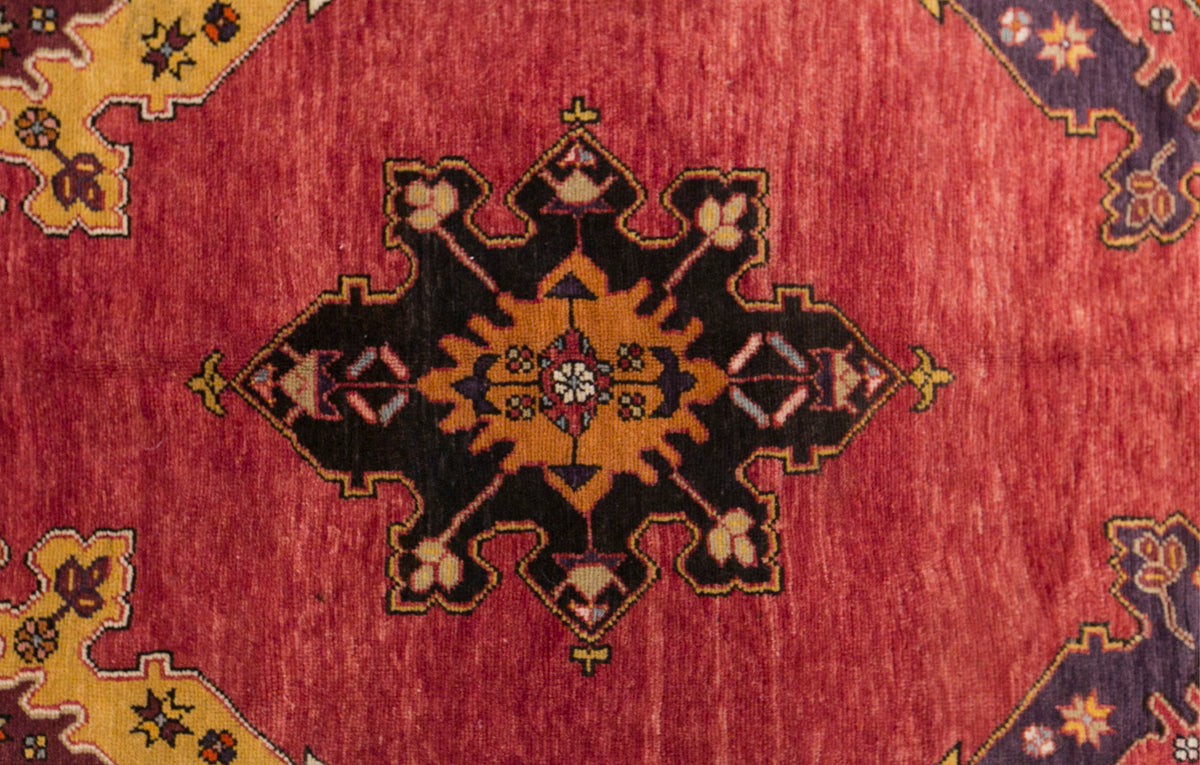 Vintage Konya Derbent Rug, 150 × 305 cm / 4.9 x 10 ft Rug, Handmade Wool Turkish Rug