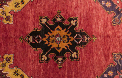 Vintage Konya Derbent Rug, 150 × 305 cm / 4.9 x 10 ft Rug, Handmade Wool Turkish Rug