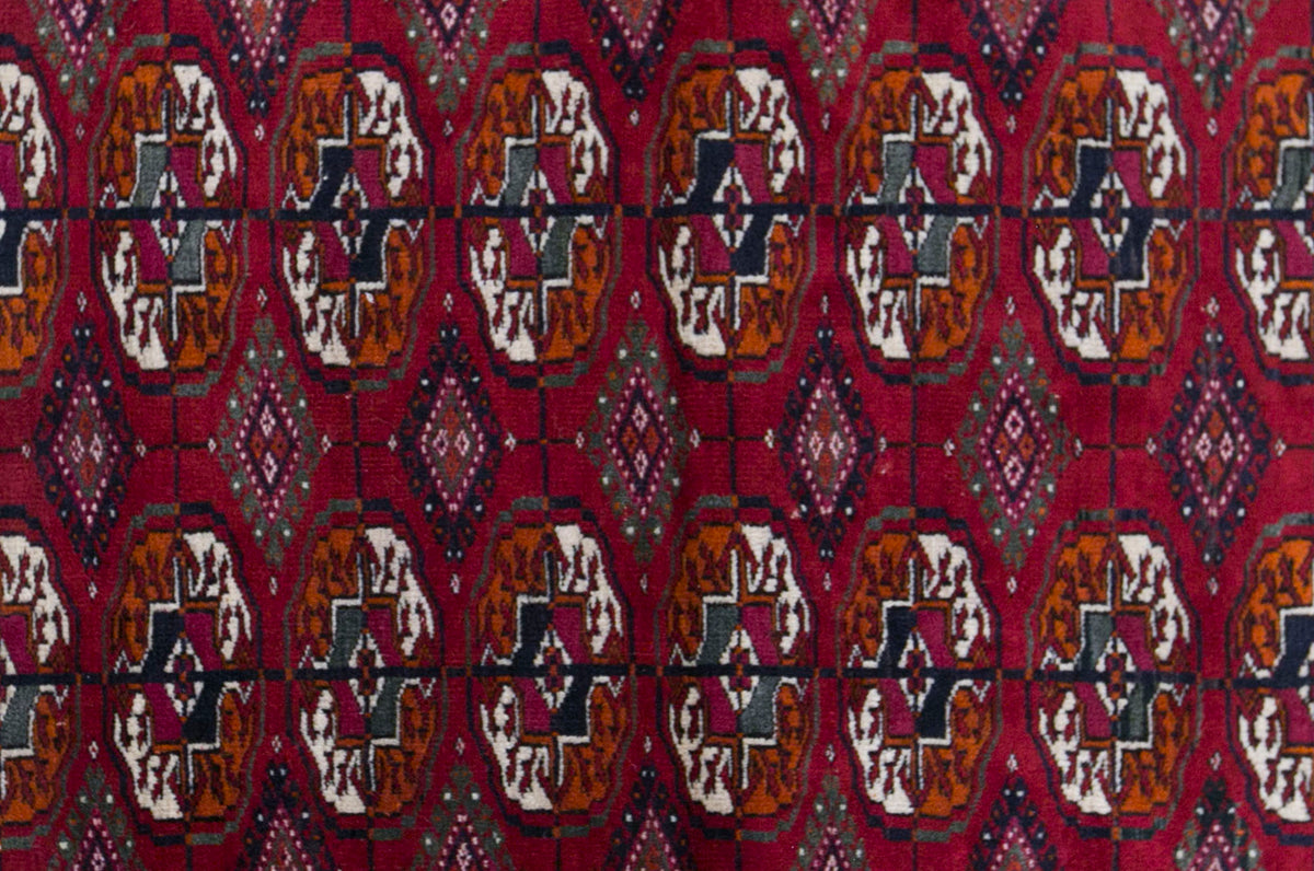 Vintage Turkmen Rug, 78 x 115 cm / 2.6 x 3.8 ft Handmade Wool Rug