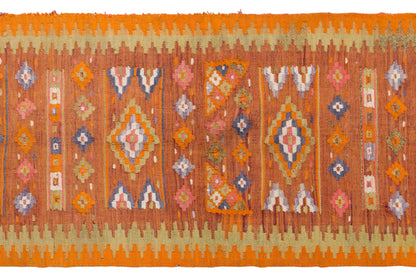 Vintage Turkish Kilim, 84 x 220 cm / 2.8 x 7.2 feet
