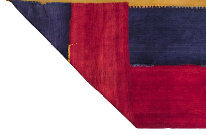 Vintage Turkish Curtain Kilim Rug, 7.4 x 13 ft, 225 x 395 cm, Handwoven Turkish Wool Kilim