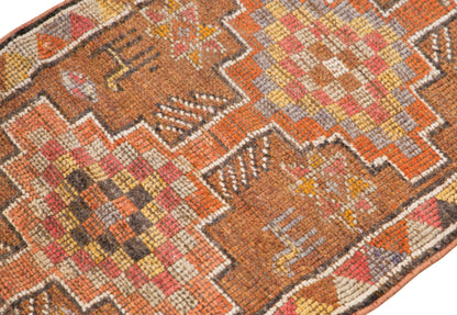Vintage Turkish Runner Rug, 2.7x9.8 ft, 82x300 cm