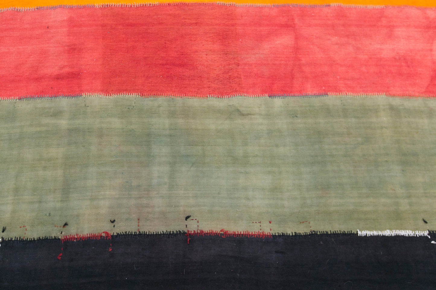 Vintage Turkish Curtain Kilim Rug, 9.7 x 13 ft, 296 x 400 cm, Handwoven Turkish Wool Kilim