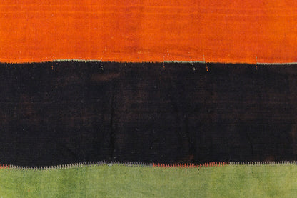 Vintage Konya Cihanbeyli Curtain Kilim Rug, 7.9 x 11 ft, 240 x 325 cm, Handwoven Turkish Wool Kilim