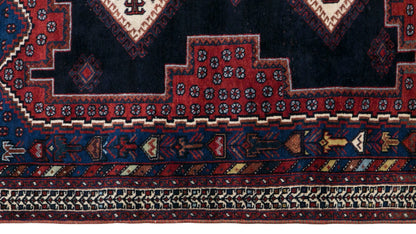 Vintage Turkish Small Rug, 125 x 145 cm / 4.1 x 4.8 feet