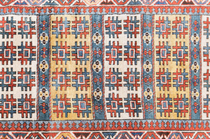 Vintage Turkish Rug, 105 × 216 cm / 3.4 x 7.1 ft Handmade Wool Rug