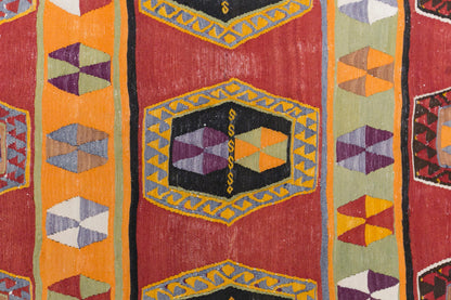 Vintage Konya Kilim, 185 x 360 cm / 6.1 x 12 feet