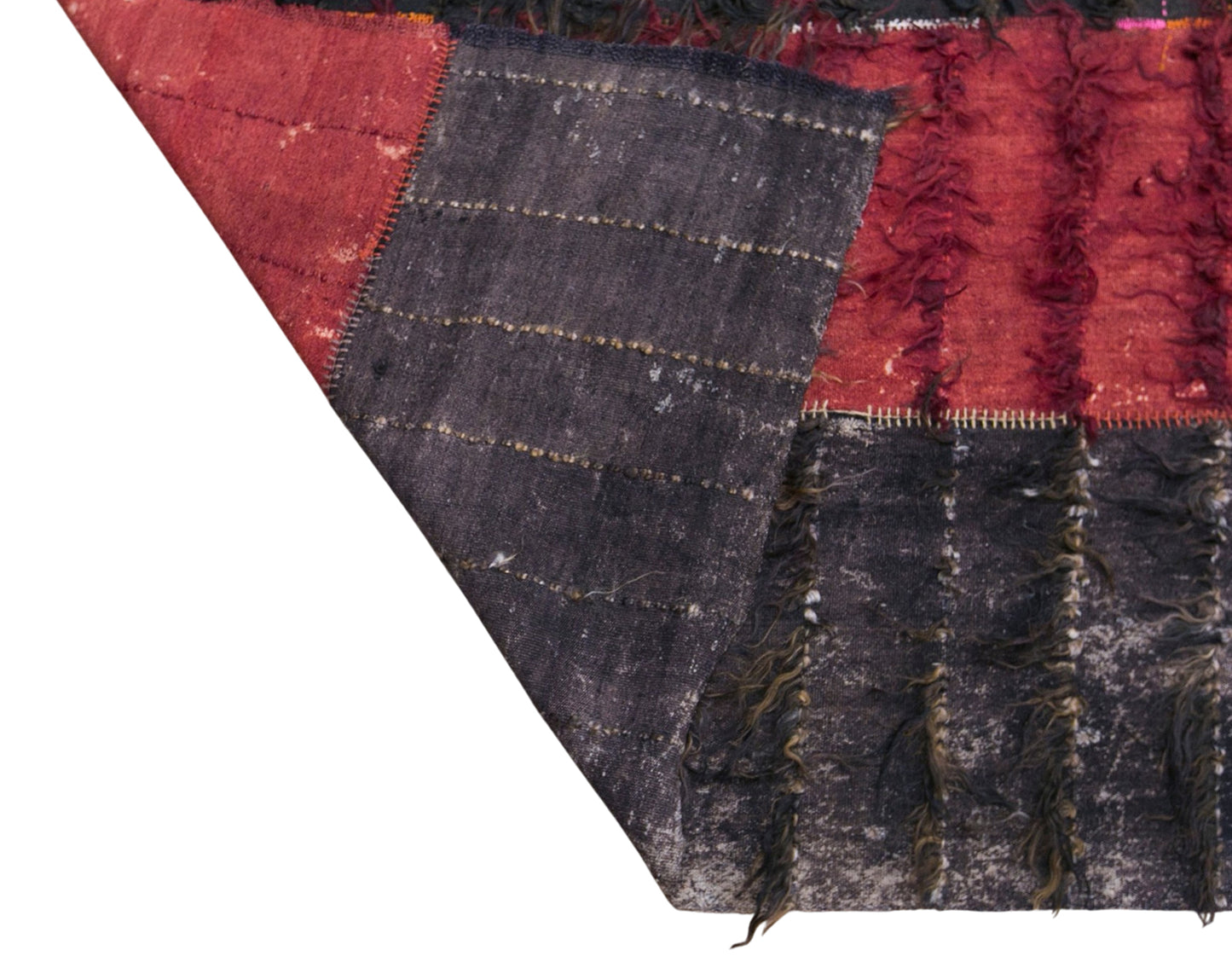 Vintage Turkish Curtain Kilim Rug, 7.1 x 14 ft, 215 x 435 cm, Handwoven Turkish Wool Kilim