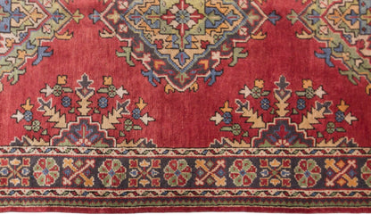 Vintage Konya Runner Rug, 147 × 390 cm / 4.8 x 13 ft Rug, Handmade Wool Turkish Rug