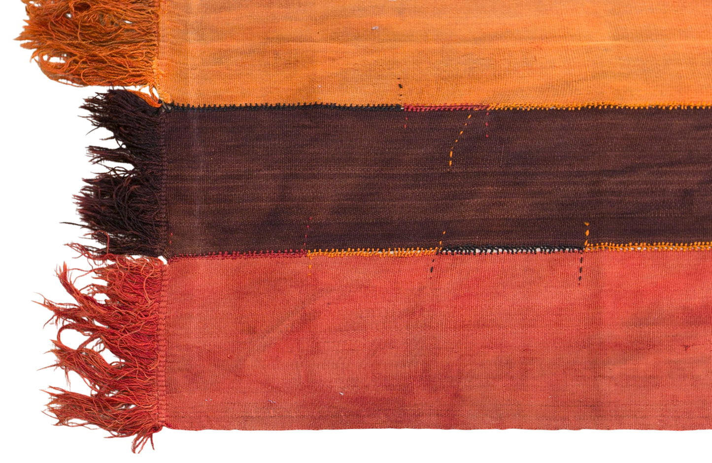Vintage Konya Cihanbeyli Curtain Kilim Rug, 4.9 x 15 ft, 150 x 445 cm, Handwoven Turkish Wool Kilim
