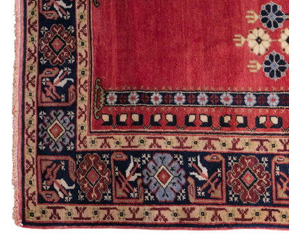 Vintage Konya Prayer Rug, 120 × 200 cm / 3.9 x 6.6 ft Handmade Wool Rug