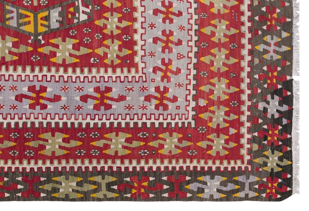Vintage Oushak Kilim, 170 x 310 cm / 5.6 x 10 feet