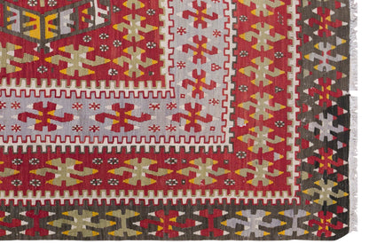 Vintage Oushak Kilim, 170 x 310 cm / 5.6 x 10 feet