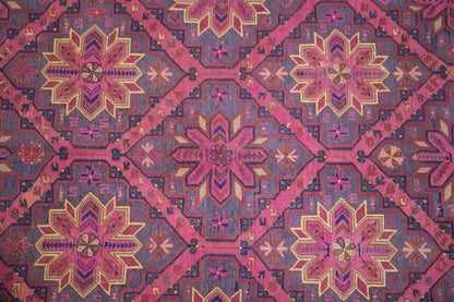 Vintage Turkish Area Rug, 7.4x12.3 ft, 225x375 cm