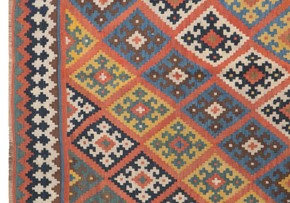 Antique Kilim Rug 4.8 x 8.4 feet 145 x 255 cm