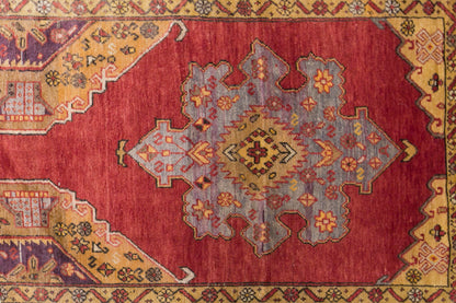 Vintage Konya Rug, 150 × 300 cm / 4.9 x 9.8 ft Rug, Handmade Wool Turkish Rug