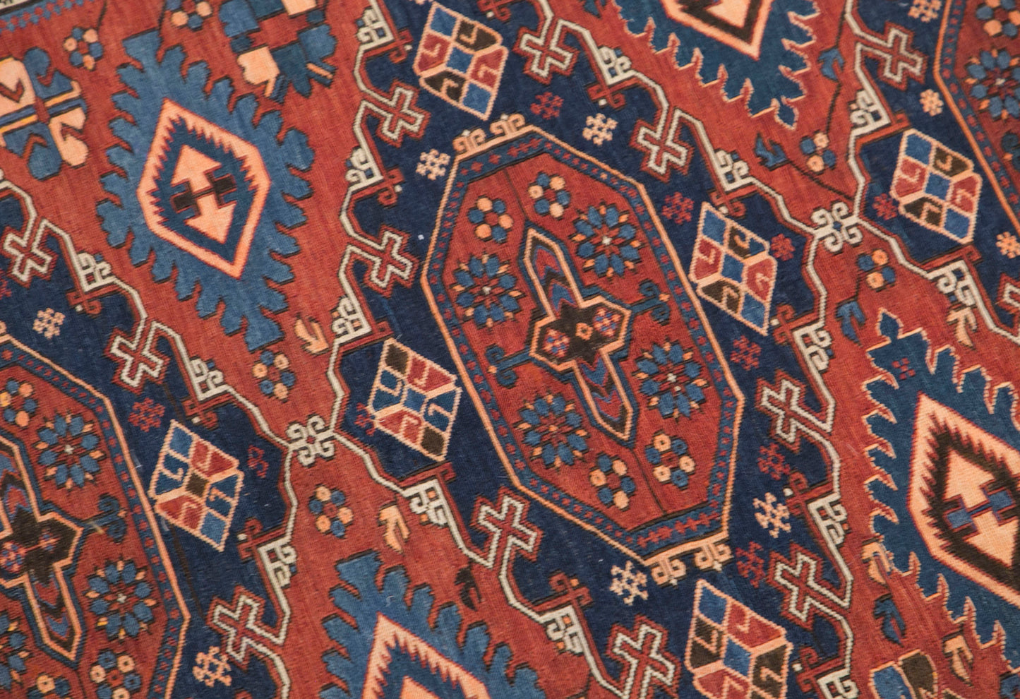 Vintage Turkish Area Rug, 4.4x5.7 ft, 135x175 cm